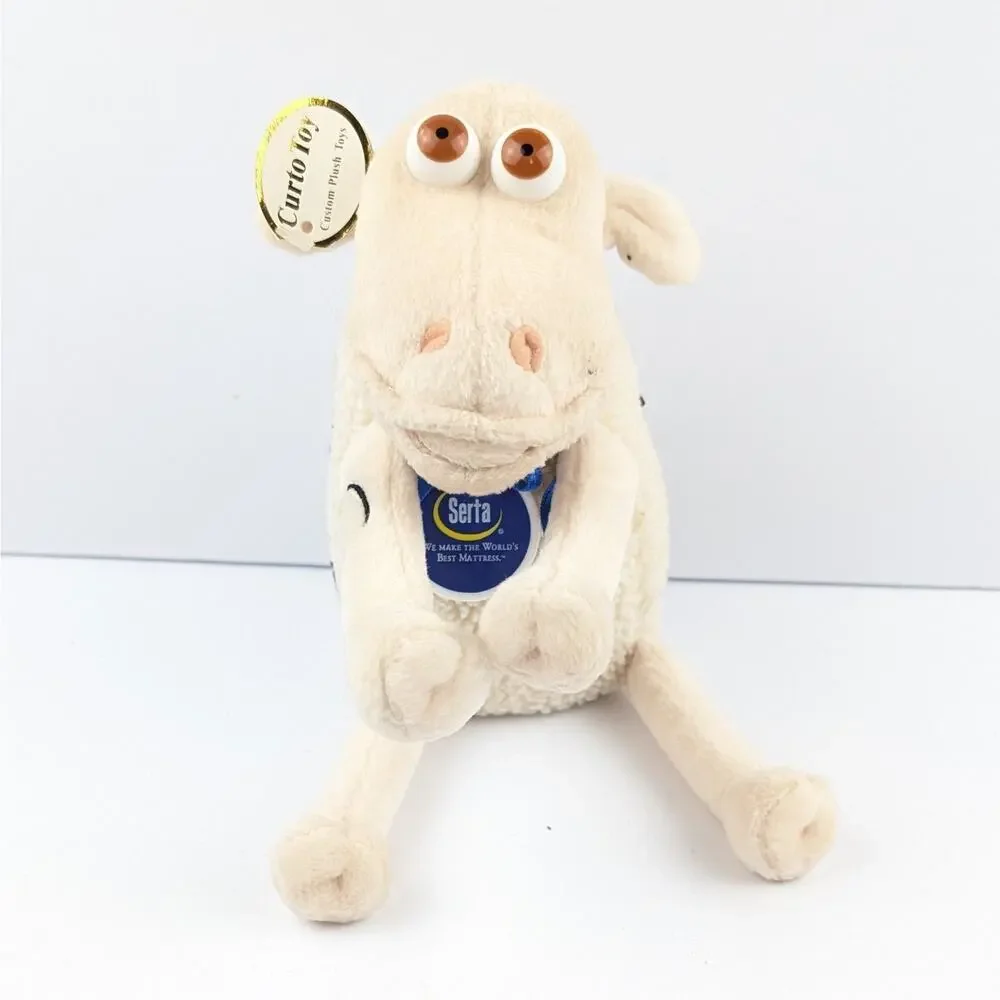 Serta Sheep Plush #100 Advertising Collectible Brown Eyes 